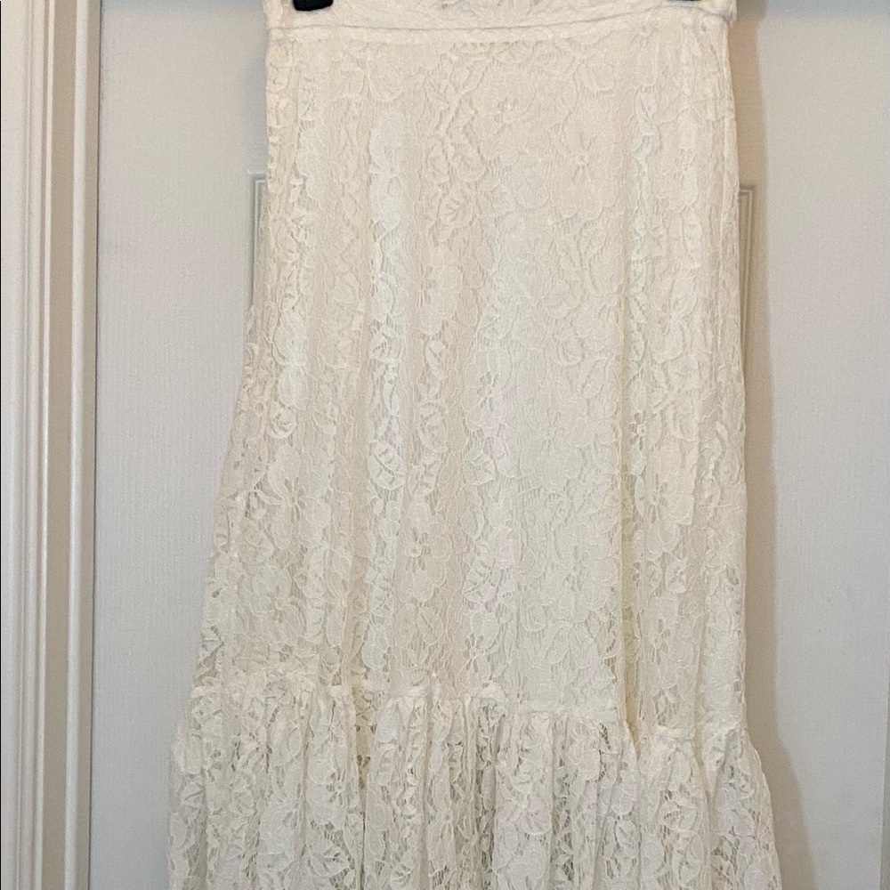 White Lace Skirt - image 2